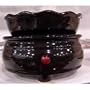 Black CANDLE WARMER 2 piece Tart Warmer