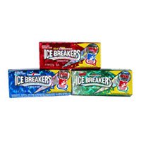 Ice Breakers Sugar Free Gum, Cool Mint - 15 Sticks / Pack, 10 Packs