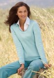 Tipped Scoopneck Sweater