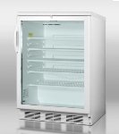 21fX6I WZlL. SL160  Beverage Merchandiser, White Cabinet, Glass Door, Auto Defrost, 5.5 cu ft