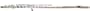 Barrington  Model BR FL229  Standard Silver Plated Closed Hole Flute