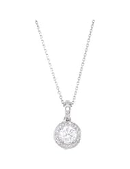 Diamond Entourage Necklace 18 14K White Gold 1 Ct Tw Diamond Entourage Necklace 18