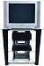 Kitchen & Housewares : BDI Vector 9525 Black 4 Shelf TV Stand