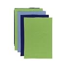 Gerber 4 Pack Prefold Birdseye Solid Diaper, Blue