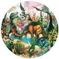 Discovery Kids Dinosaur Adventure Glow in the Dark Dinosaurs Jigsaw Puzzle