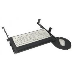 Sliding Keyboard Drawer, Mounts to Desk (Black) (23.75"W x 16.75"D (overall))