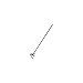 Carlisle 36959500 Sparta Quik-Release Vinyl Coated Metal Mop Handle, 1" Diameter x 60" Length