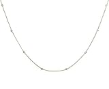 16Round Bezel Set Diamond By the Yard Necklace.16cttw