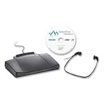 Digital Transcription Kit,USB Connection,7-1/2 quot;x5-1/2 quot;x2 quot;,BK