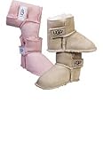 Children's Baby Boo UGG Slippers, CHESTNUT, Size SMALL 0-8 MONTHS