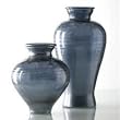 Large Recycled Glass Topspin Vase (Charcoal)