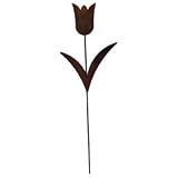 VWI RGS-98 Tulip Rusted Garden Stake Powder Metal Coated