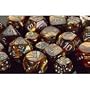Chessex Dice: Polyhedral 7-Die Lustrous Dice Set - Gold w/silver