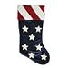 20in Velvet Christmas Stocking Oblique