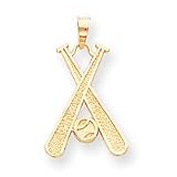 14k Baseball Charm