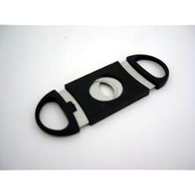 Cigar Cutter - Black - Double Blade - New in Gift Box