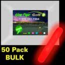 RED REPLACEMENT GLOW STICKS FOR THE GLOW FLYER GOLF BALL (50/Pack)