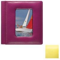 RODEO YELLOW pebble grain leather #169 window 2-up album by Raika - 4x6