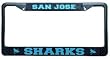 San Jose Sharks Black Chrome License Plate Frame - SET OF 6 - Sports Merchandise