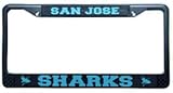 San Jose Sharks Black Chrome License Plate Frame