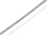 Silver Diamond Cut Curb Chain - 16