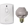GE 51137 Switch Kit, 3 Piece Wall Ceiling Light with Socket Adaptor-Wall Mount