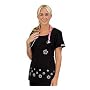 Cherokee Uniforms Daisy Scoop Neck Scrub Top (Available in Black or White)