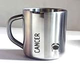 21fbJhxFpnL. SL160  Zodiac Sign Cancer Stainless Steel Coffee Mug; Double Wall; Hot Muggs; 8.4 Oz.