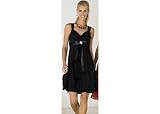 Misses Connected Apparel Sleeveless Black Ruffle Dress
