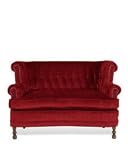 WingBack Loveseat Bella Berry