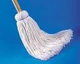Cotton Mop with Wood Handle, 12-oz. Mop Head, 48 Long Handle