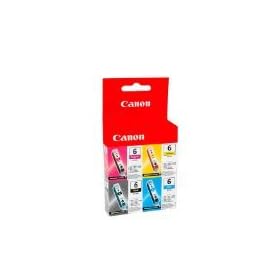 Original Quad pack Canon BCI-6 BCI6 Cyan Magenta Black Yellow ink cartridge tank (Pixma Pixus Bubblejet Photo & MFP printer) Bci6M bci6Y bci6K bci6C (Bci-6M bci-6Y bci-6K bci-6C) - in foil packaging