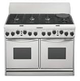 KitchenAid 48 in Dual Fuel Free Standing or Slide-In w/3,25 Cubic Foot Capacity - KDRP487MSS / KDRP4