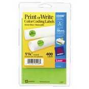 Avery Self-Adhesive Removable Labels, 0.75 Inch Diameter, Yellow Neon, 1008 per Pack... by Avery