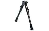UTG TACTICAL/Sniper Profile Adjustable Height Universal Bipod with Rubberized Stand