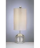 George Kovacs Eidolon Glass White Silk Shade Table Lamp George Kovacs Eidolon Glass White Silk Shade Table Lamp
