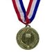 2 Inch Fake Gold Prize Award Medal Medallion On Ribbon Necklacelace