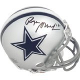 ROGER STAUBACH SIGNED AUTOGRAPHED MINI HELMET DALLAS COWBOYS COA + HOLOGRAM
