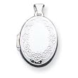 Sterling Silver Oval Locket