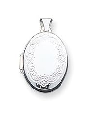 Sterling Silver Oval Locket
