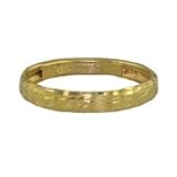 3MM Diamond Cut Made in Italy Gold Plated Wedding Band in Sterling Silver (Available in Sizes 5 - 13)