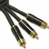 C2G / Cables to Go 40088 SonicWave RCA Type Audio/Video Cable (1.5 Feet, Gray)