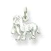 Sterling Silver Hound Dog Charm with 20 inch Sterling Silver Chain