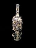 Wishing on the Stars Design - Hand Painted - Wine Bottle with Hand Painted Stopper