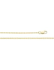 Lasered Titan Gold Rope Chain 14K Gold Yellow Ch471 16 Inch