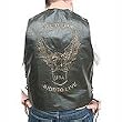 Motorcycle Vests - Leather Motorcycle Vest with Eagle MV3090