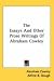 Search : The Essays And Other Prose Writings Of Abraham Cowley