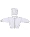 Rudin Needlecraft White Knit Checkered Sweater With Bonnet