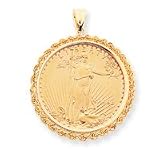 14k 1 oz American Eagle Coin Frame Only Bezel Pendant JewelryWeb 21ffTjy4DEL. SL160 14k 1 oz American Eagle Coin Frame Only Bezel Pendant JewelryWeb