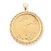 14k 1 oz American Eagle Coin Mounted Coin Bezel Pendant
